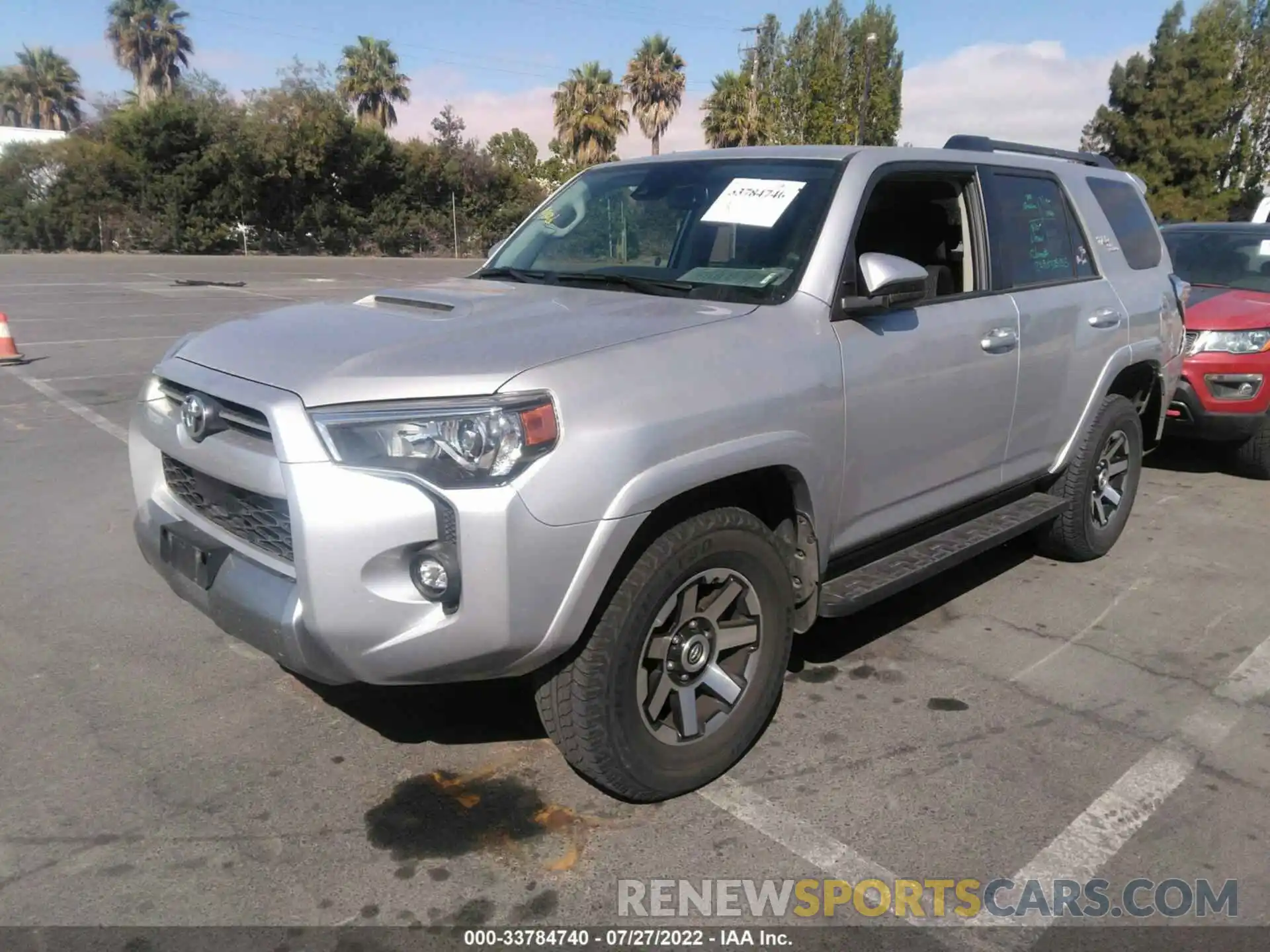 2 Photograph of a damaged car JTEPU5JR4M5901843 TOYOTA 4RUNNER 2021