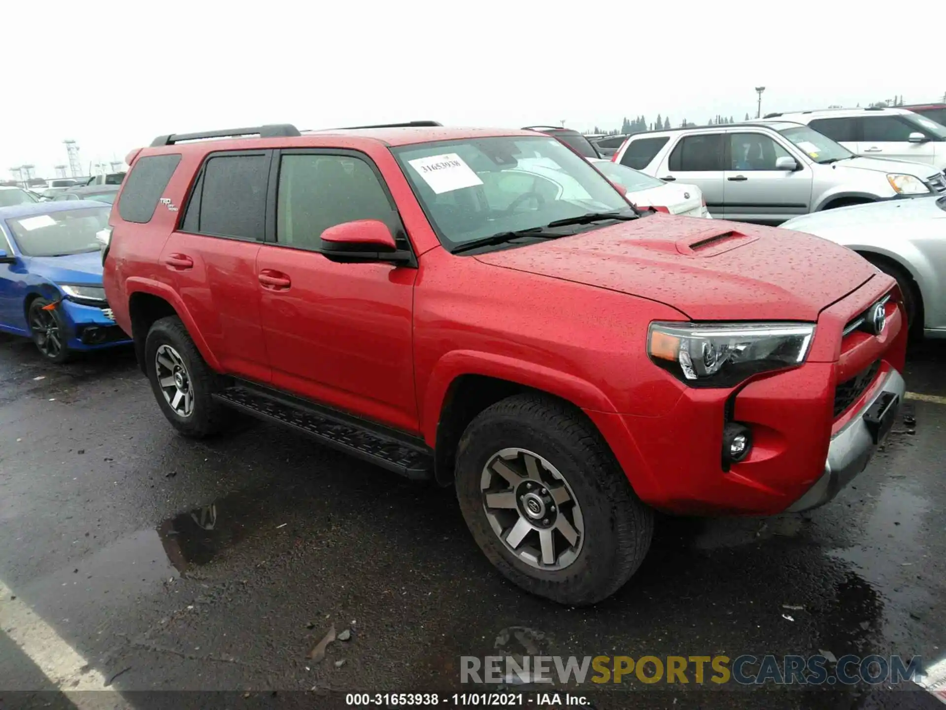 1 Photograph of a damaged car JTEPU5JR4M5905469 TOYOTA 4RUNNER 2021