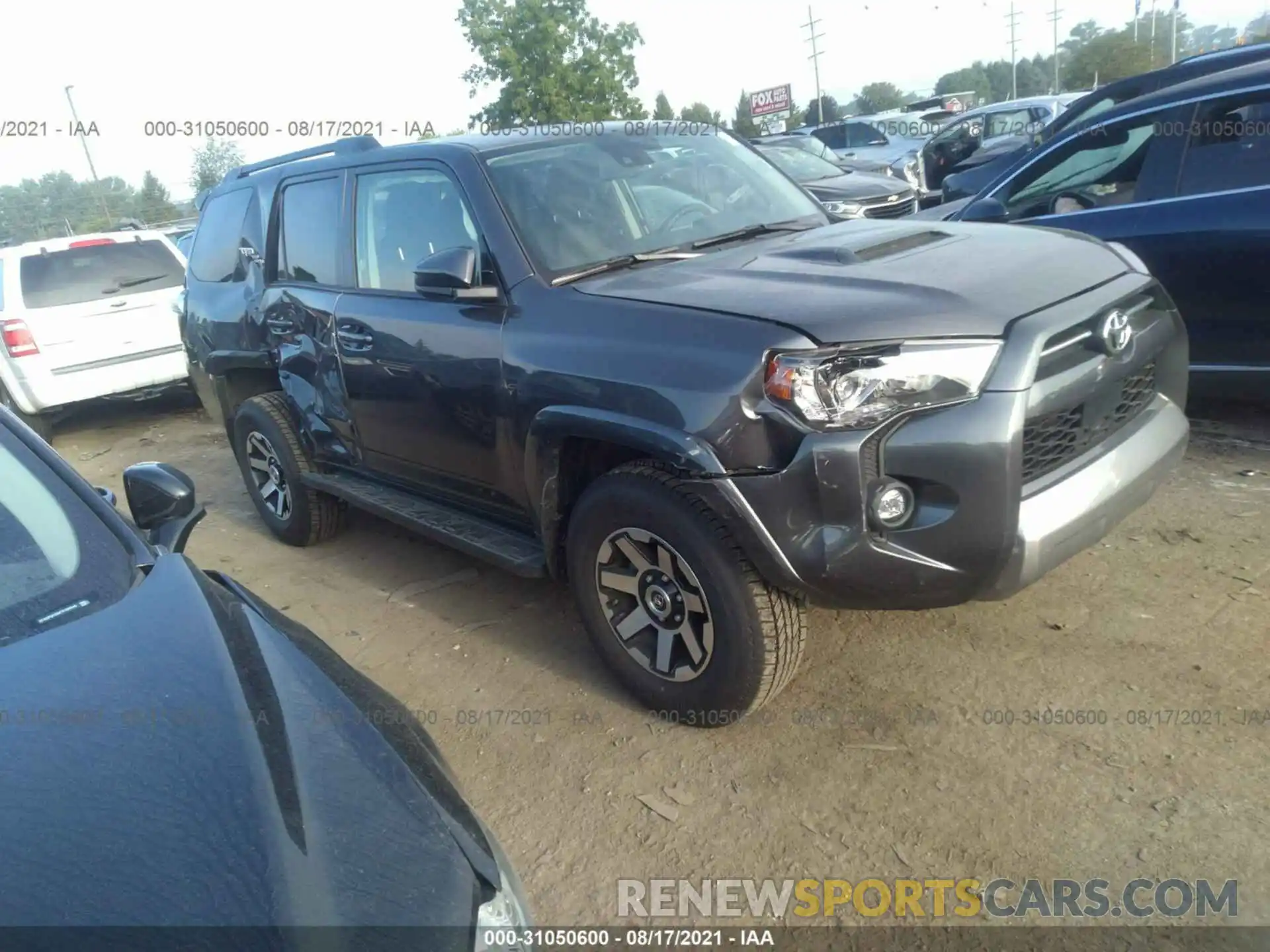 1 Photograph of a damaged car JTEPU5JR4M5932980 TOYOTA 4RUNNER 2021