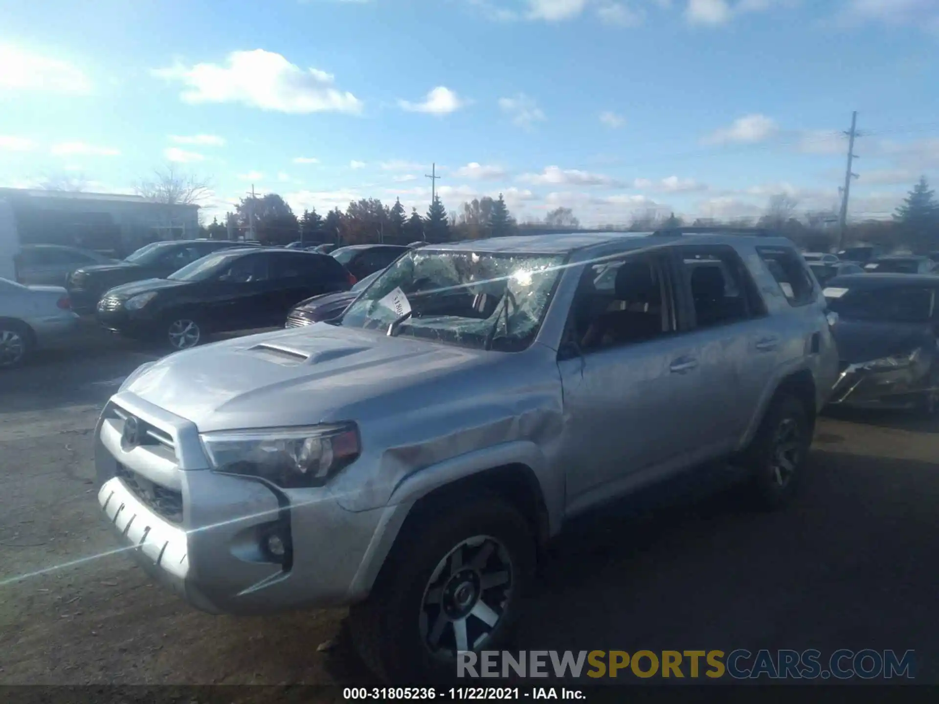 2 Фотография поврежденного автомобиля JTEPU5JR4M5934650 TOYOTA 4RUNNER 2021