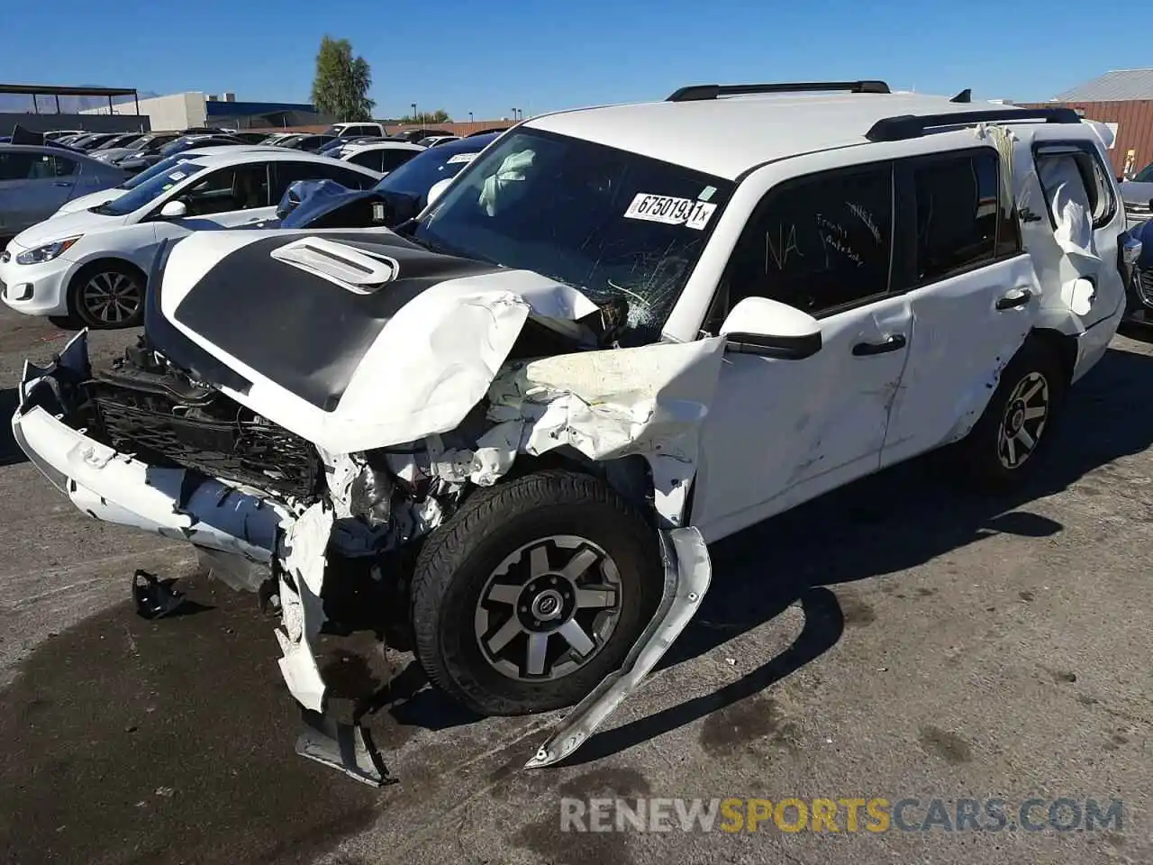 2 Photograph of a damaged car JTEPU5JR5M5926542 TOYOTA 4RUNNER 2021