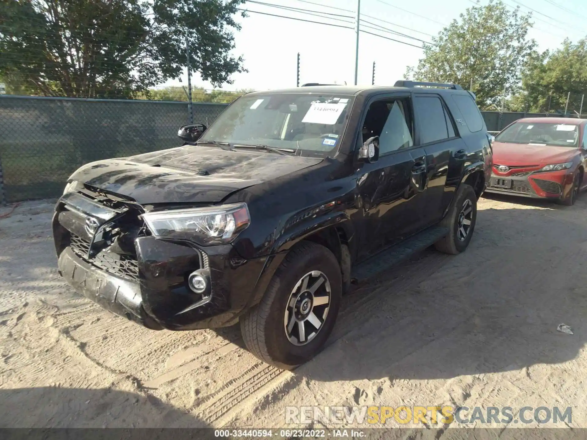 2 Photograph of a damaged car JTEPU5JR5M5930283 TOYOTA 4RUNNER 2021