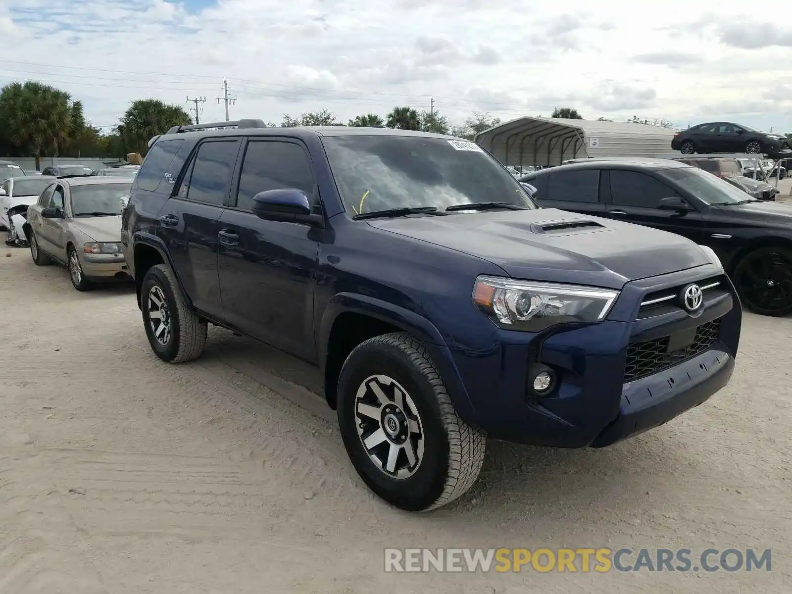 1 Photograph of a damaged car JTEPU5JR6M5872636 TOYOTA 4RUNNER 2021