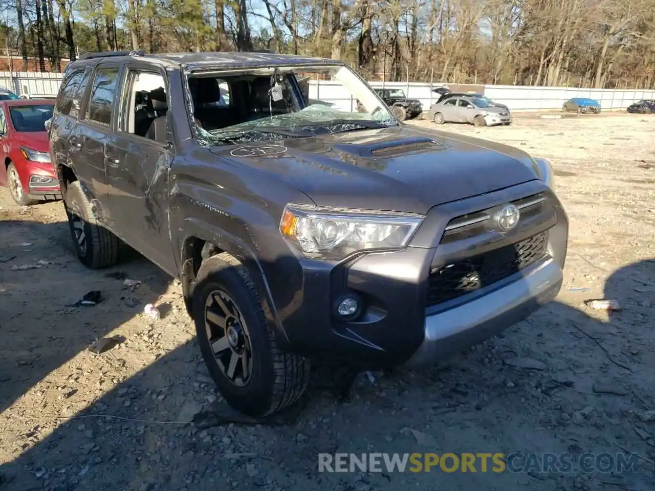 1 Photograph of a damaged car JTEPU5JR6M5873608 TOYOTA 4RUNNER 2021