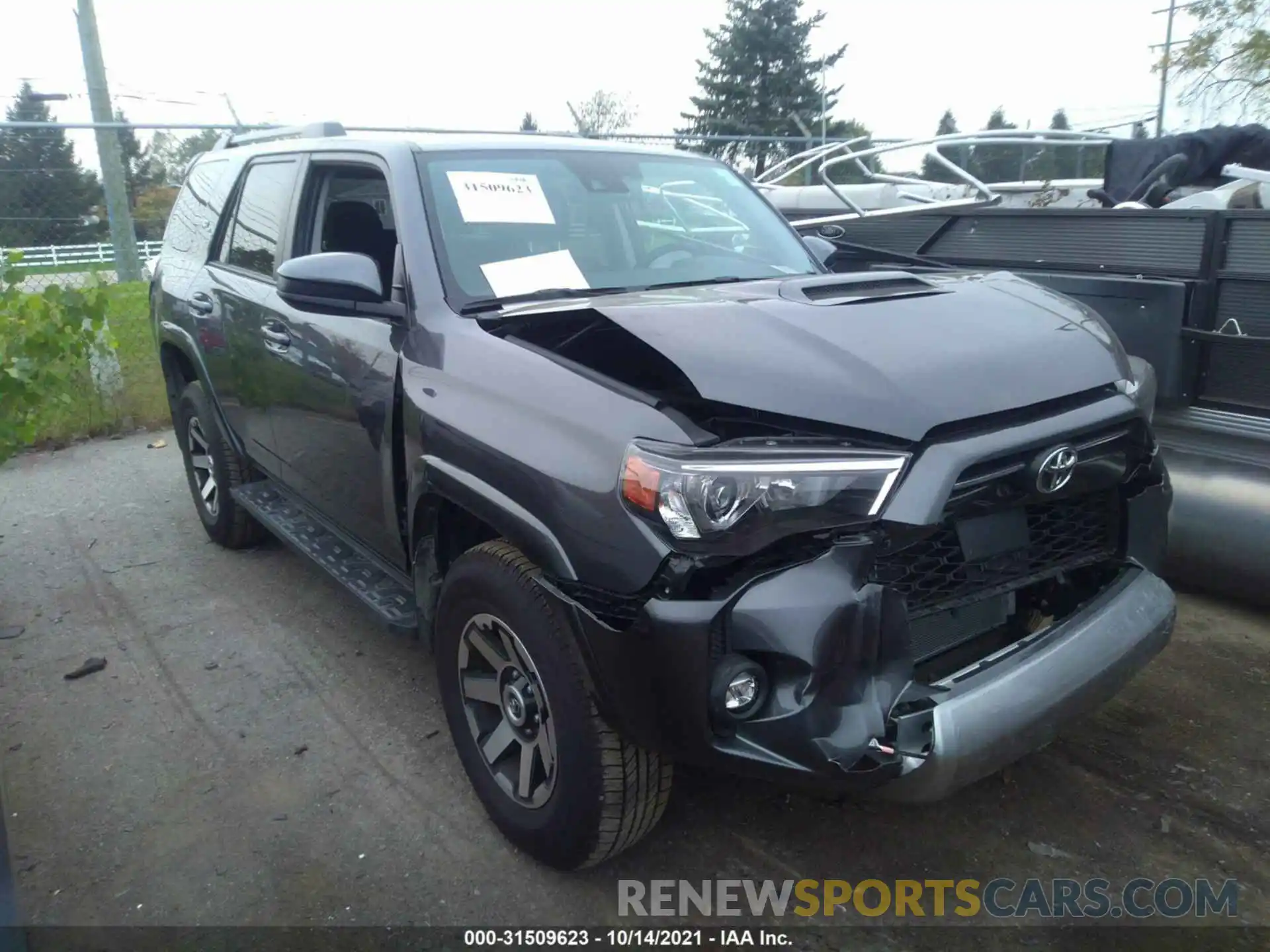 1 Photograph of a damaged car JTEPU5JR6M5932429 TOYOTA 4RUNNER 2021