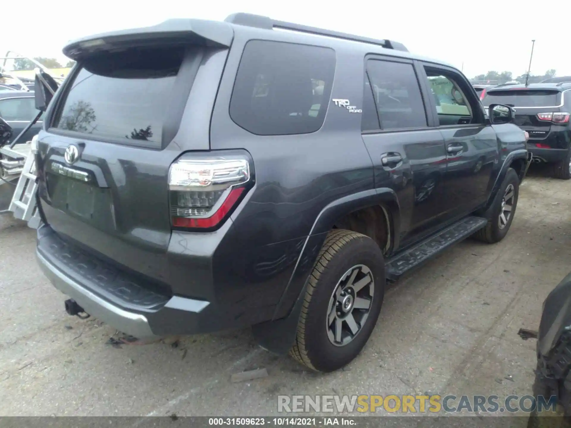 4 Фотография поврежденного автомобиля JTEPU5JR6M5932429 TOYOTA 4RUNNER 2021