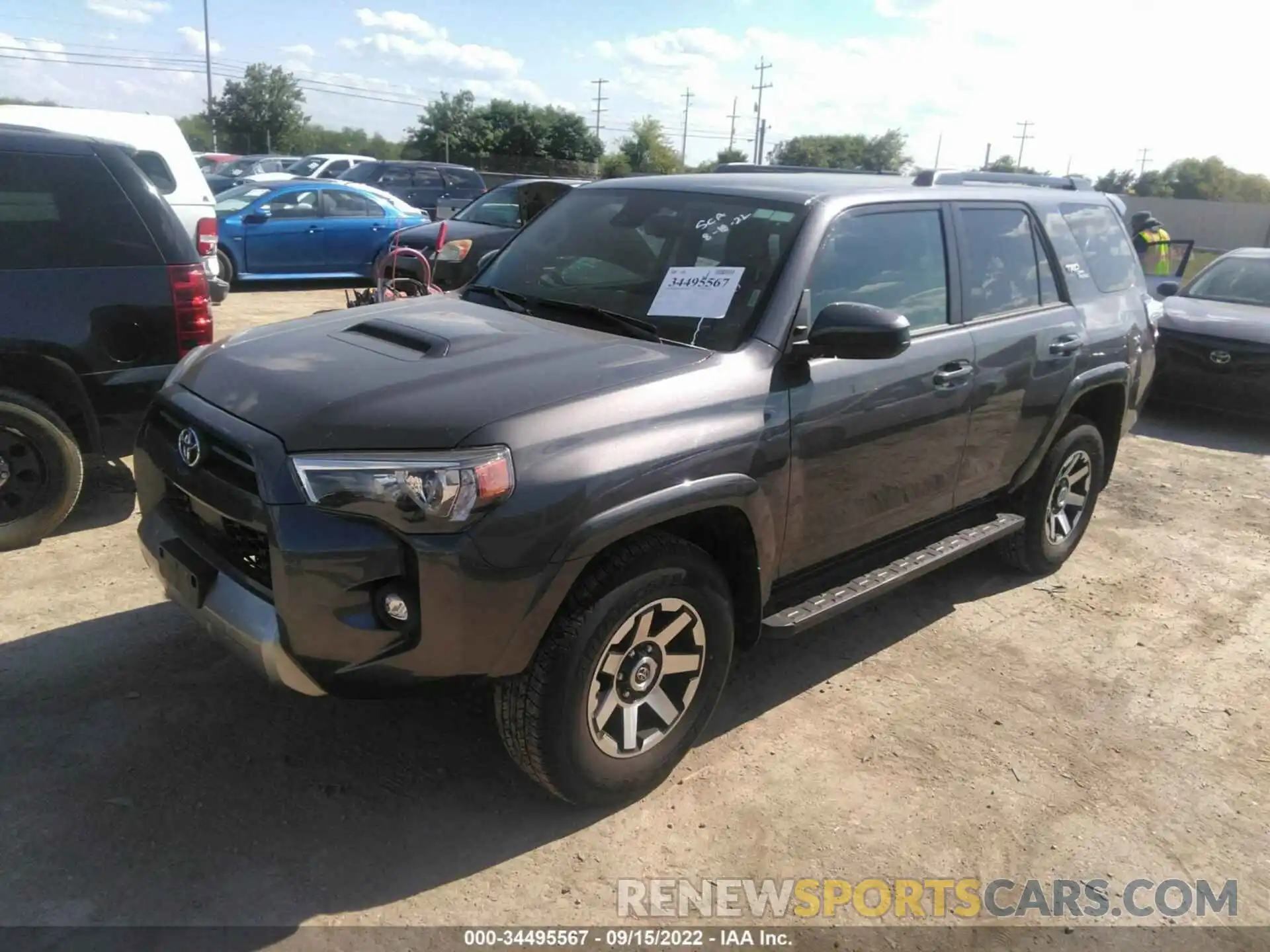 2 Photograph of a damaged car JTEPU5JR7M5899974 TOYOTA 4RUNNER 2021