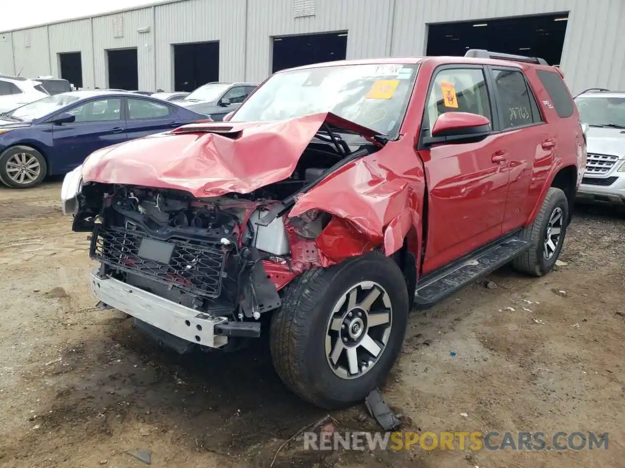 2 Photograph of a damaged car JTEPU5JR7M5930835 TOYOTA 4RUNNER 2021