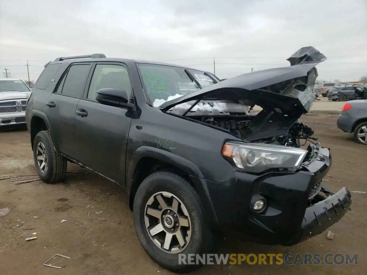 1 Photograph of a damaged car JTEPU5JR7M5963219 TOYOTA 4RUNNER 2021