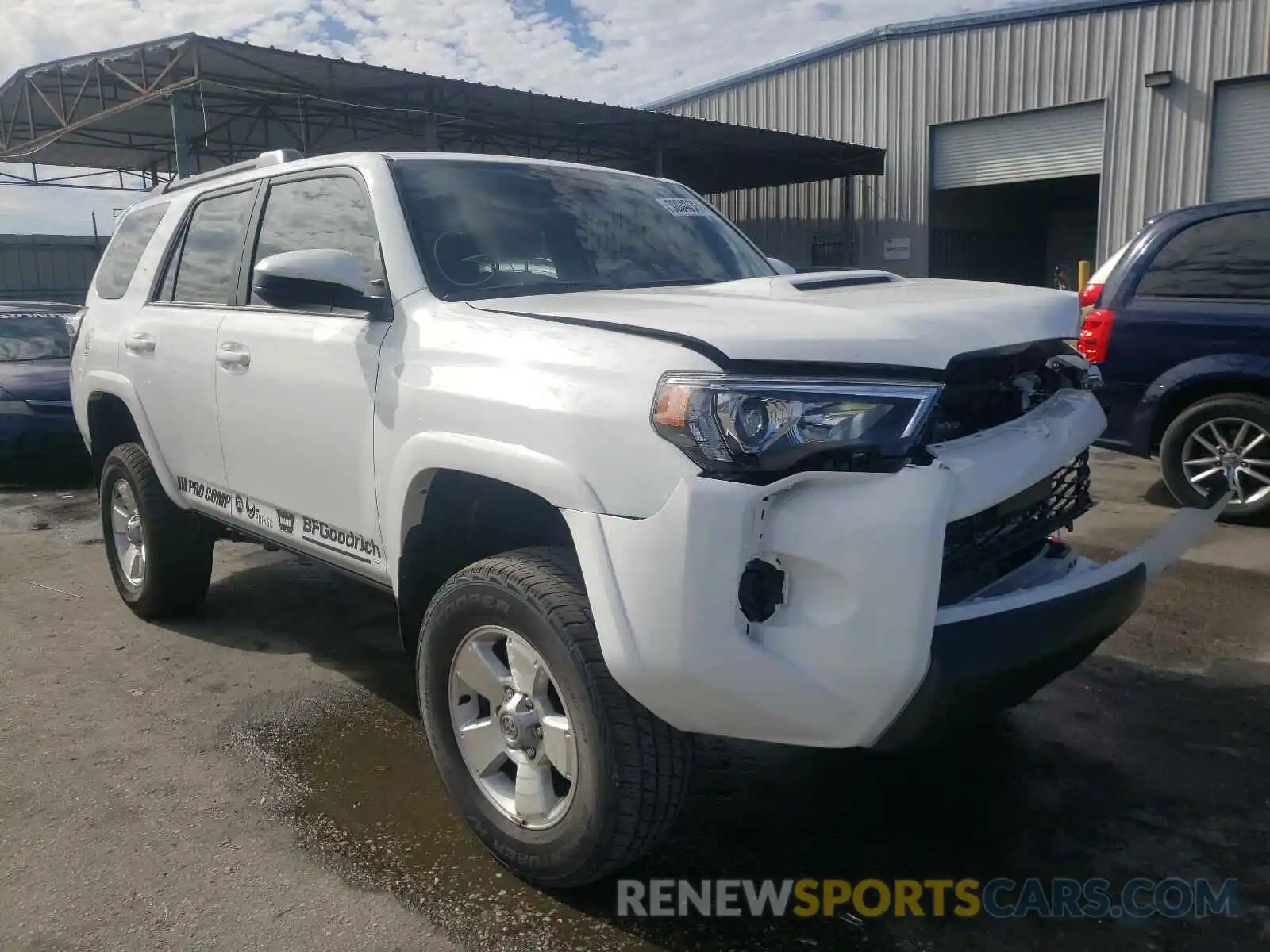 1 Photograph of a damaged car JTEPU5JR8M5855336 TOYOTA 4RUNNER 2021