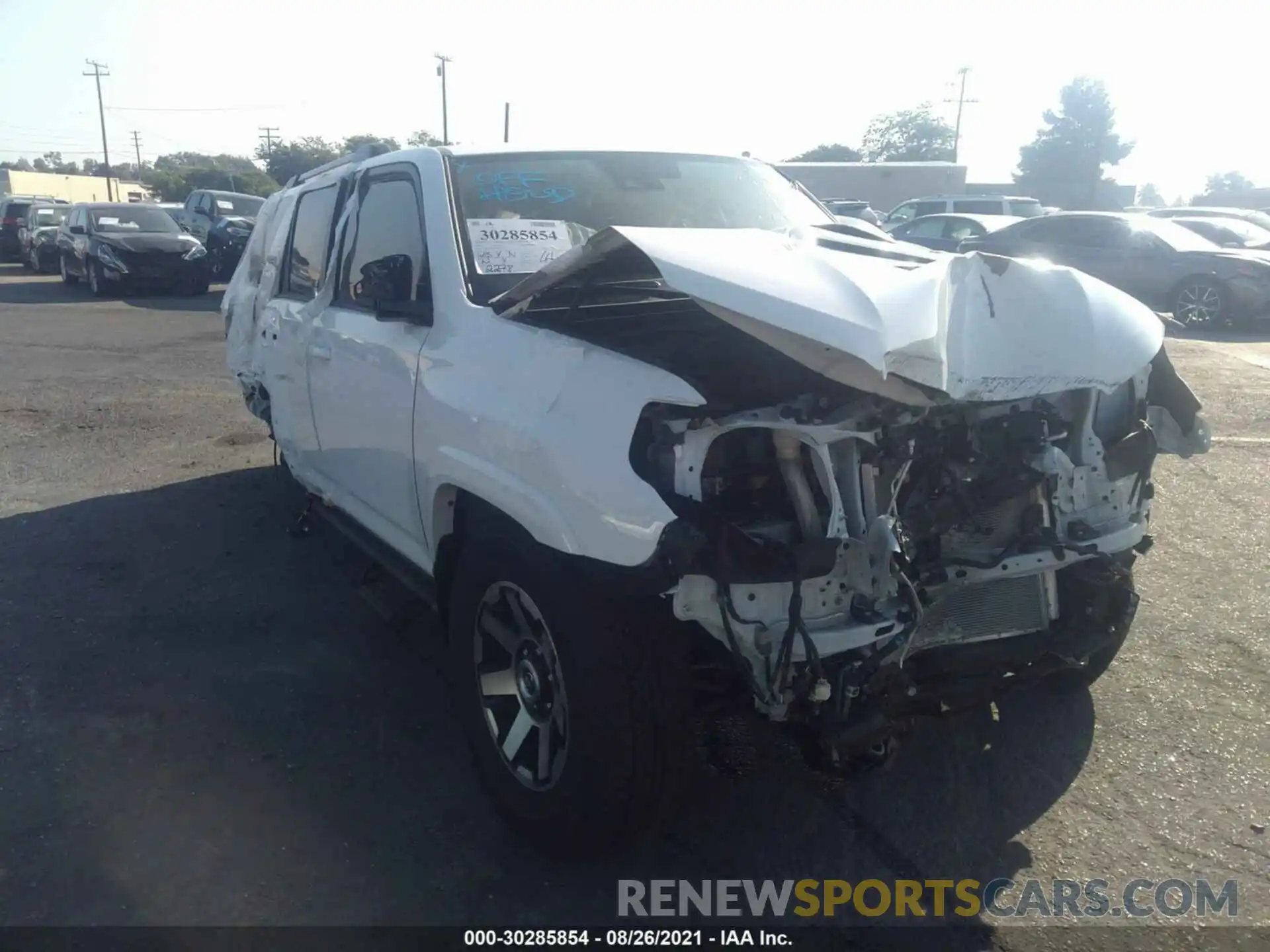 1 Photograph of a damaged car JTEPU5JR8M5885999 TOYOTA 4RUNNER 2021