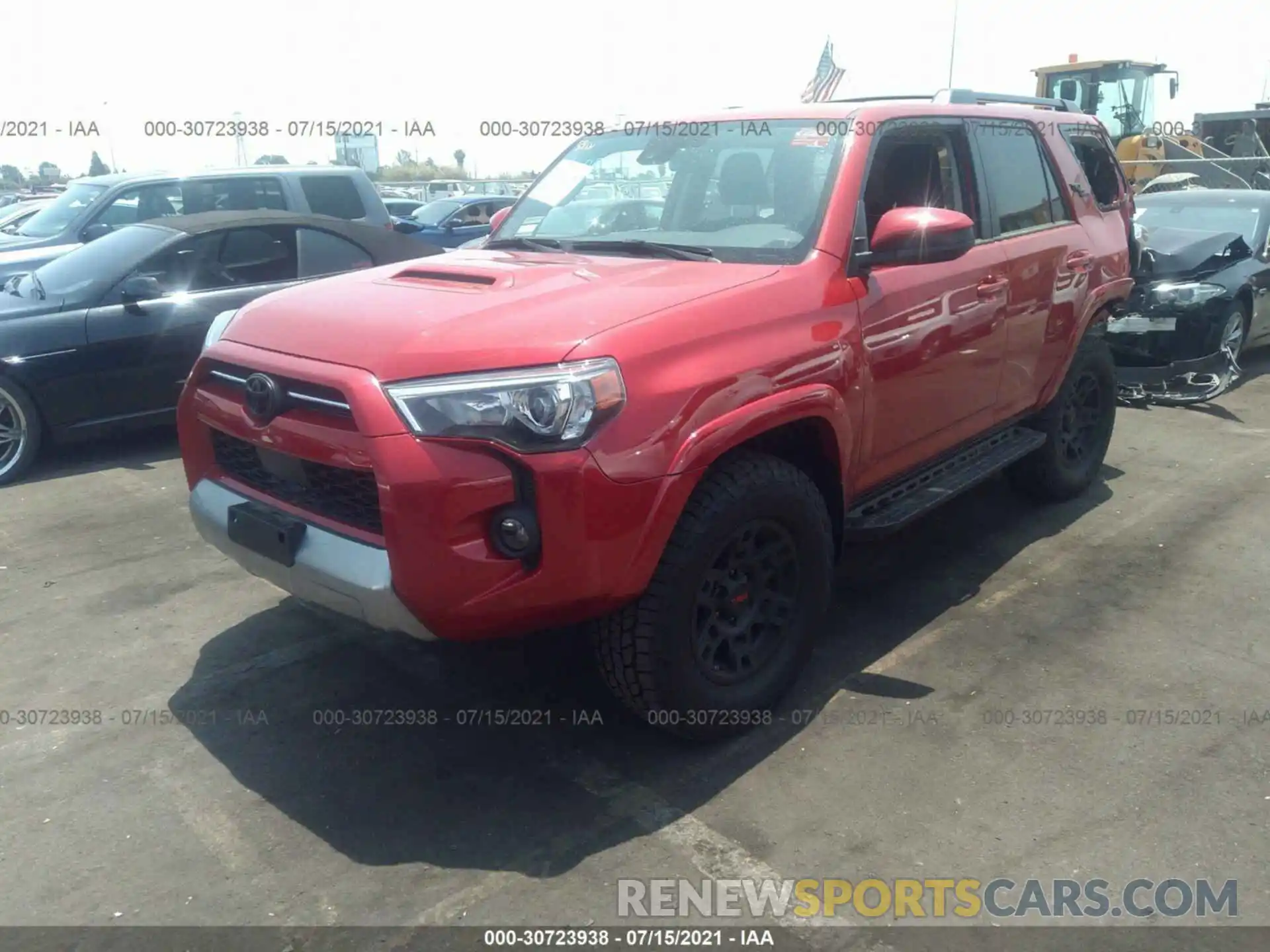 2 Photograph of a damaged car JTEPU5JR8M5908844 TOYOTA 4RUNNER 2021