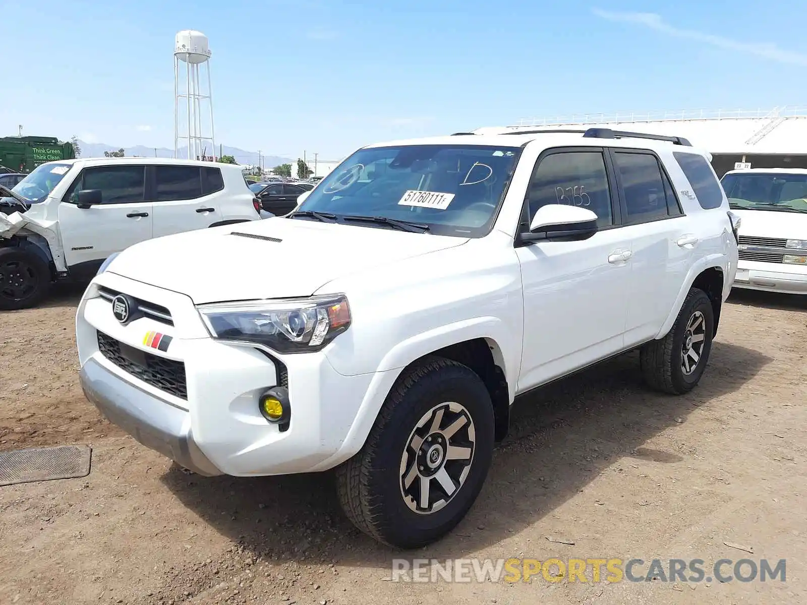 2 Photograph of a damaged car JTEPU5JR9M5856320 TOYOTA 4RUNNER 2021