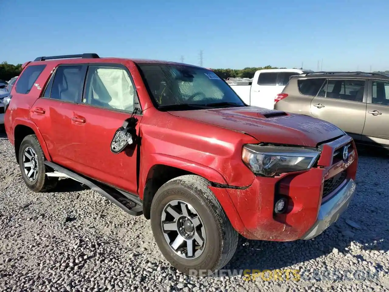 1 Photograph of a damaged car JTEPU5JR9M5928942 TOYOTA 4RUNNER 2021