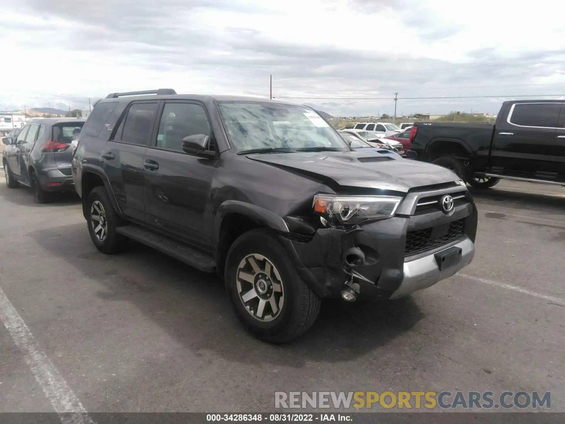 1 Photograph of a damaged car JTEPU5JRXM5930540 TOYOTA 4RUNNER 2021