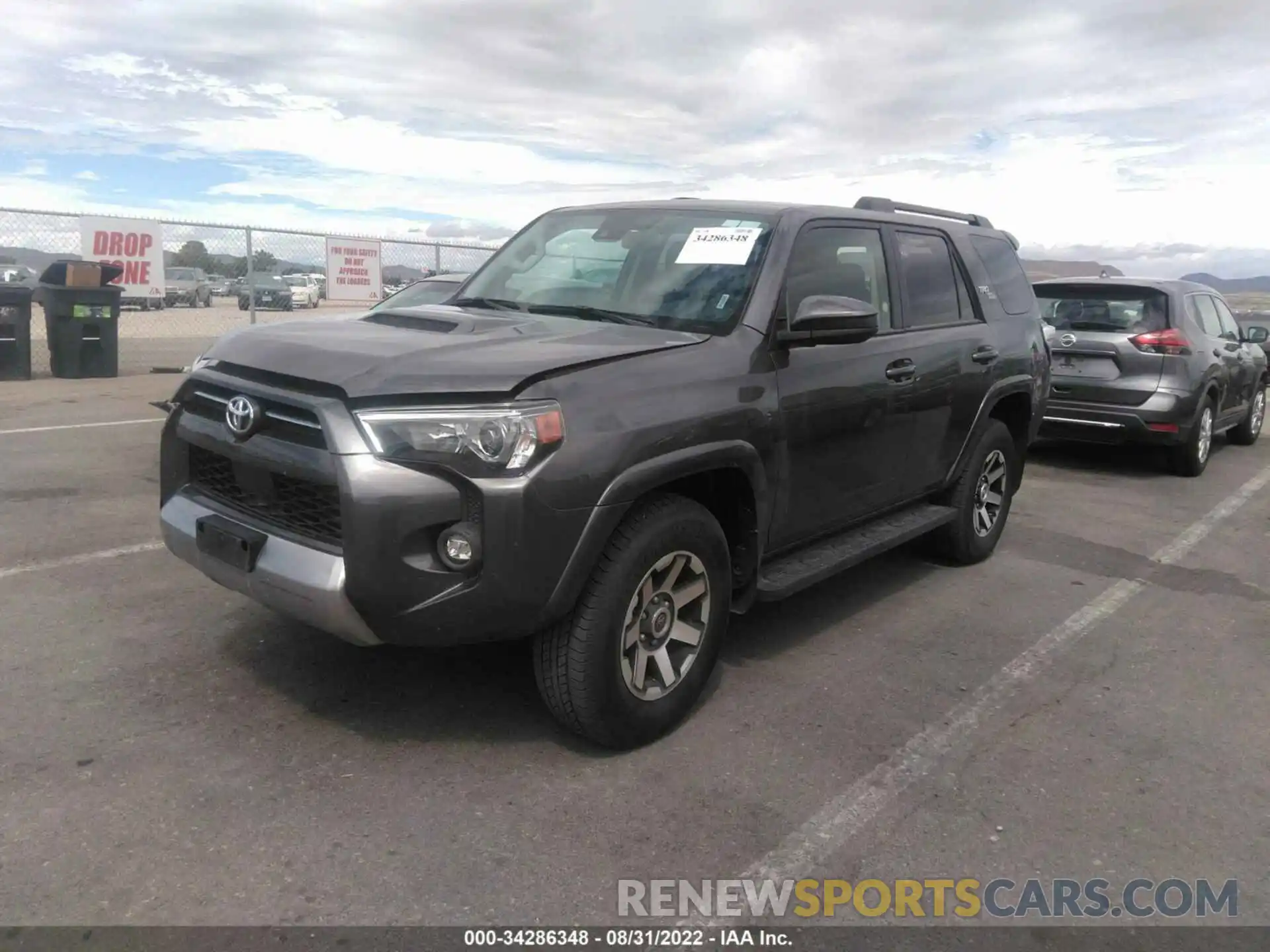 2 Photograph of a damaged car JTEPU5JRXM5930540 TOYOTA 4RUNNER 2021