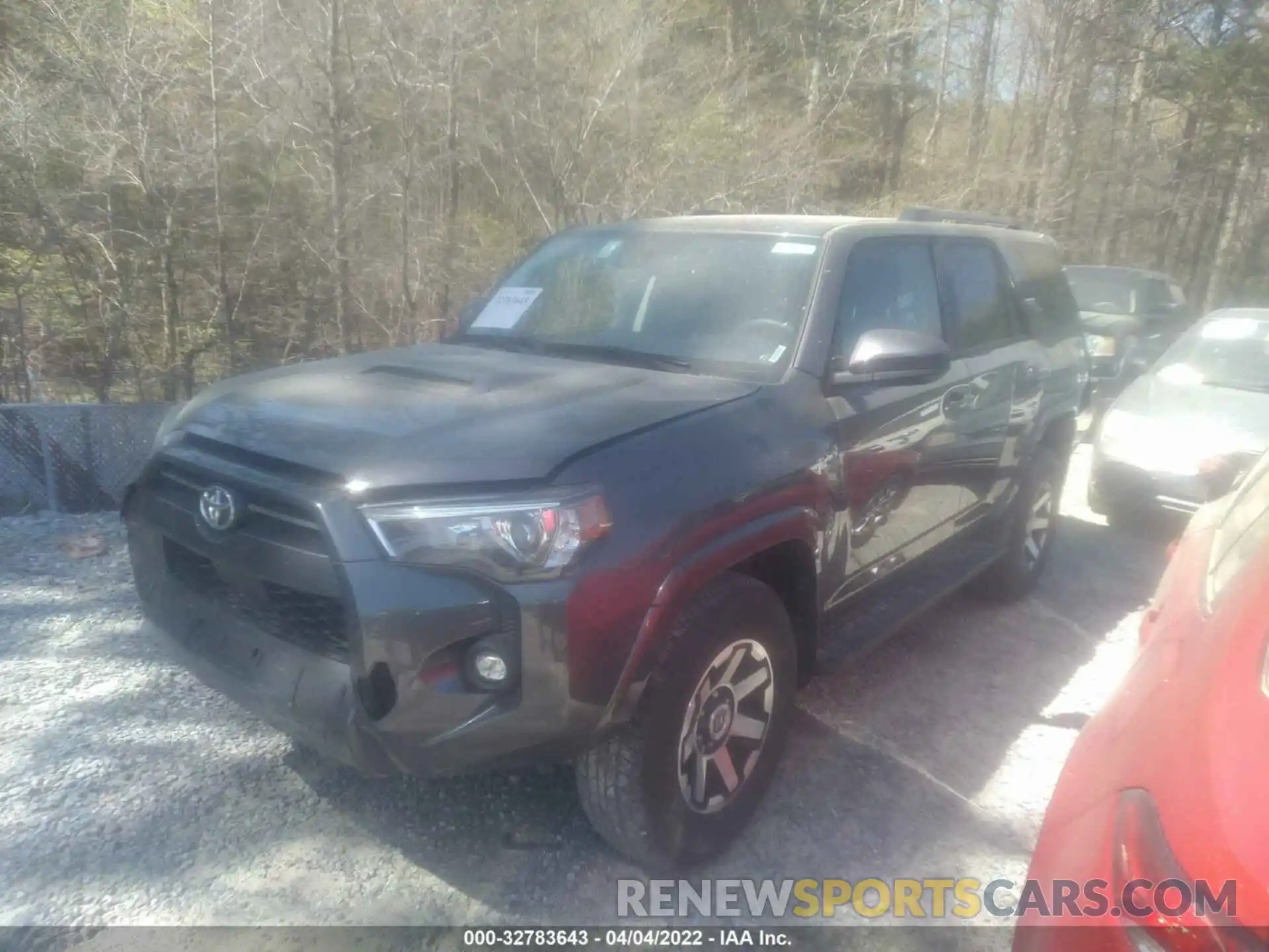 2 Photograph of a damaged car JTEPU5JRXM5932689 TOYOTA 4RUNNER 2021