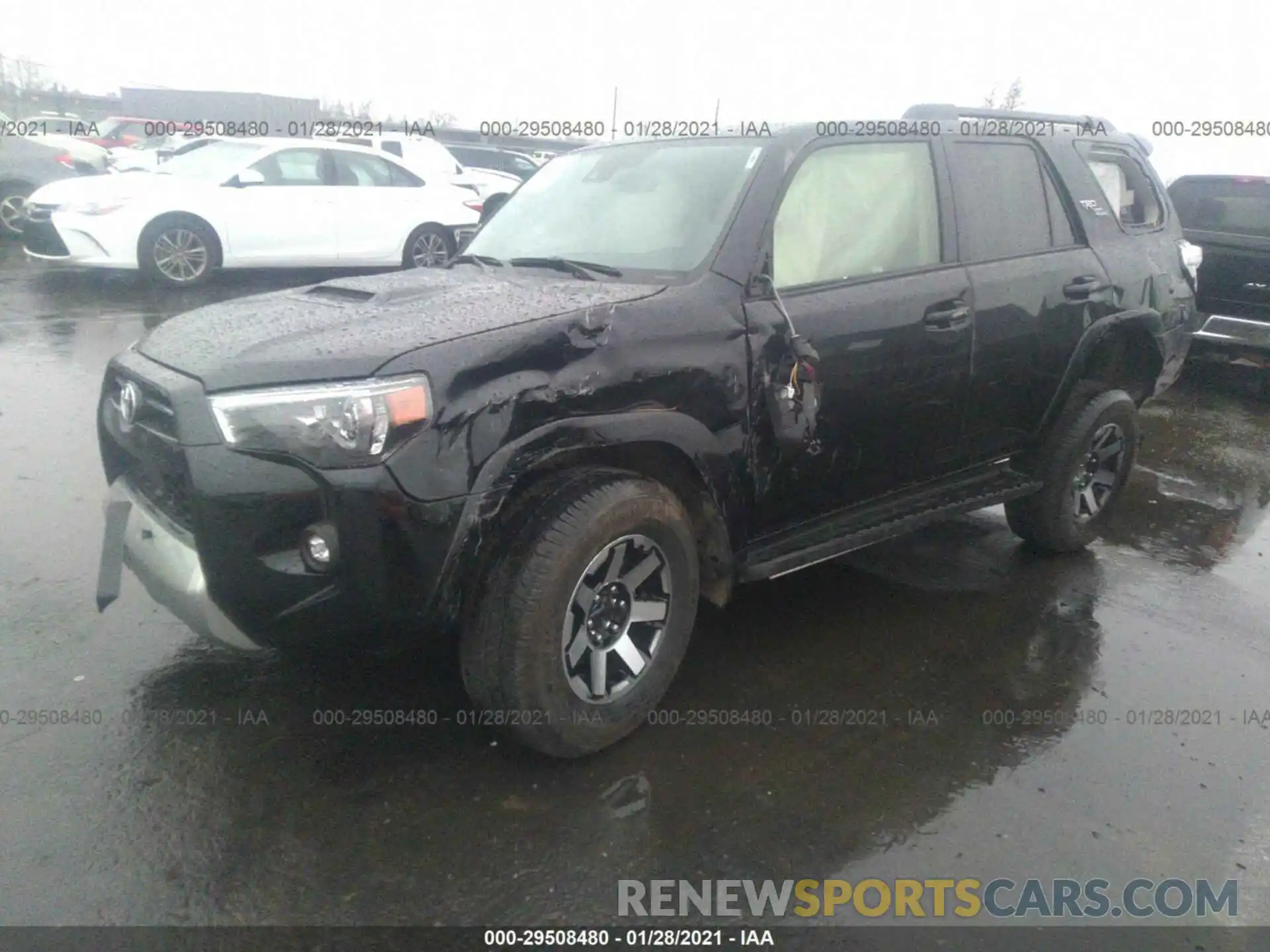 2 Фотография поврежденного автомобиля JTERU5JR0M5844503 TOYOTA 4RUNNER 2021