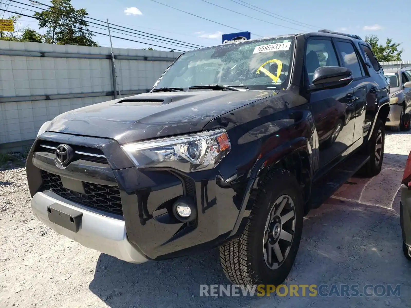 2 Photograph of a damaged car JTERU5JR1M5859642 TOYOTA 4RUNNER 2021