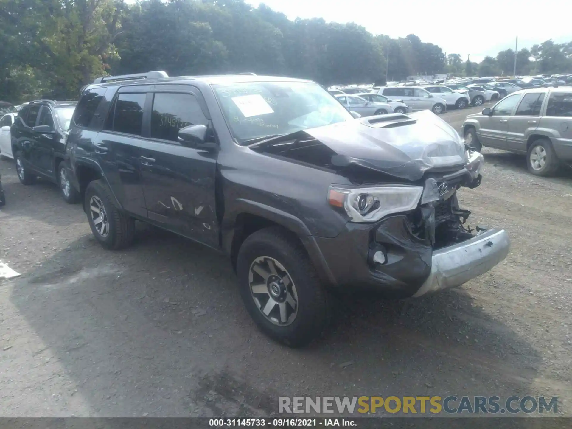 1 Photograph of a damaged car JTERU5JR2M5875347 TOYOTA 4RUNNER 2021