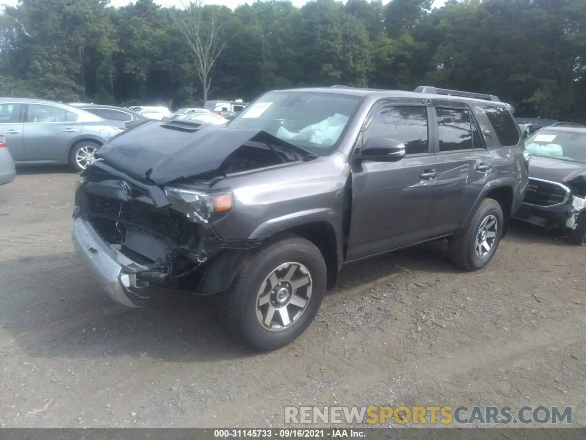 2 Photograph of a damaged car JTERU5JR2M5875347 TOYOTA 4RUNNER 2021