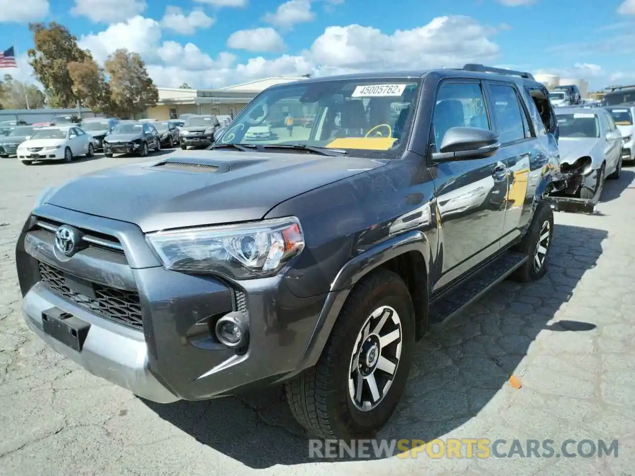 2 Photograph of a damaged car JTERU5JR2M5892102 TOYOTA 4RUNNER 2021