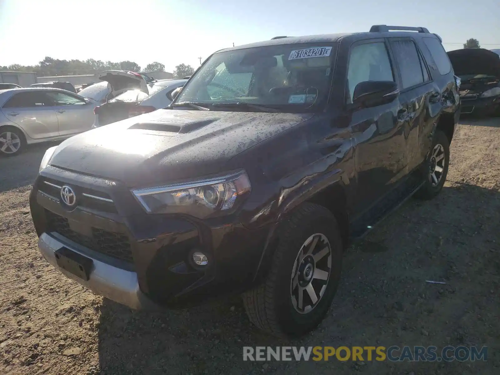 2 Photograph of a damaged car JTERU5JR2M5933604 TOYOTA 4RUNNER 2021