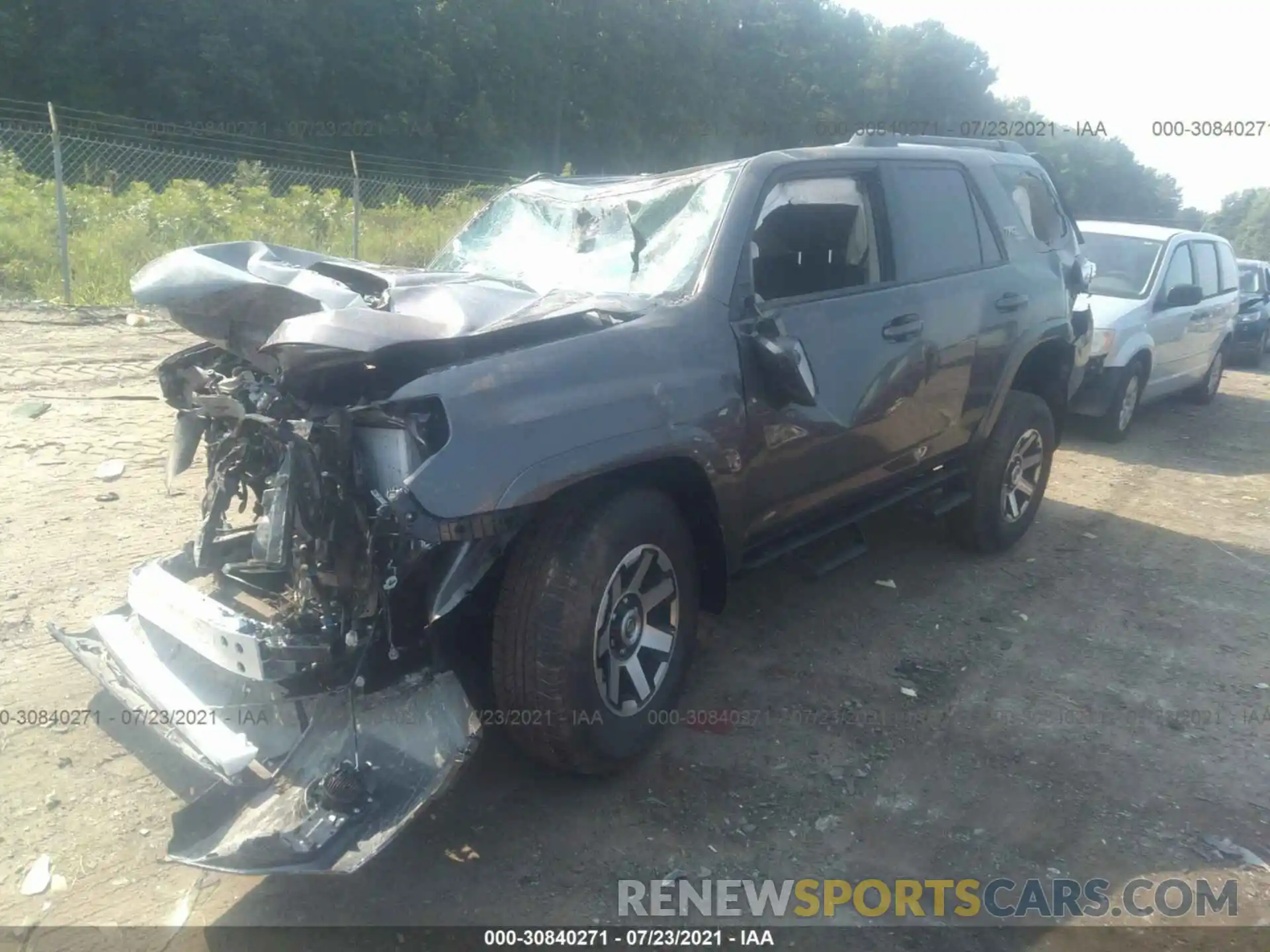 2 Photograph of a damaged car JTERU5JR2M5941962 TOYOTA 4RUNNER 2021