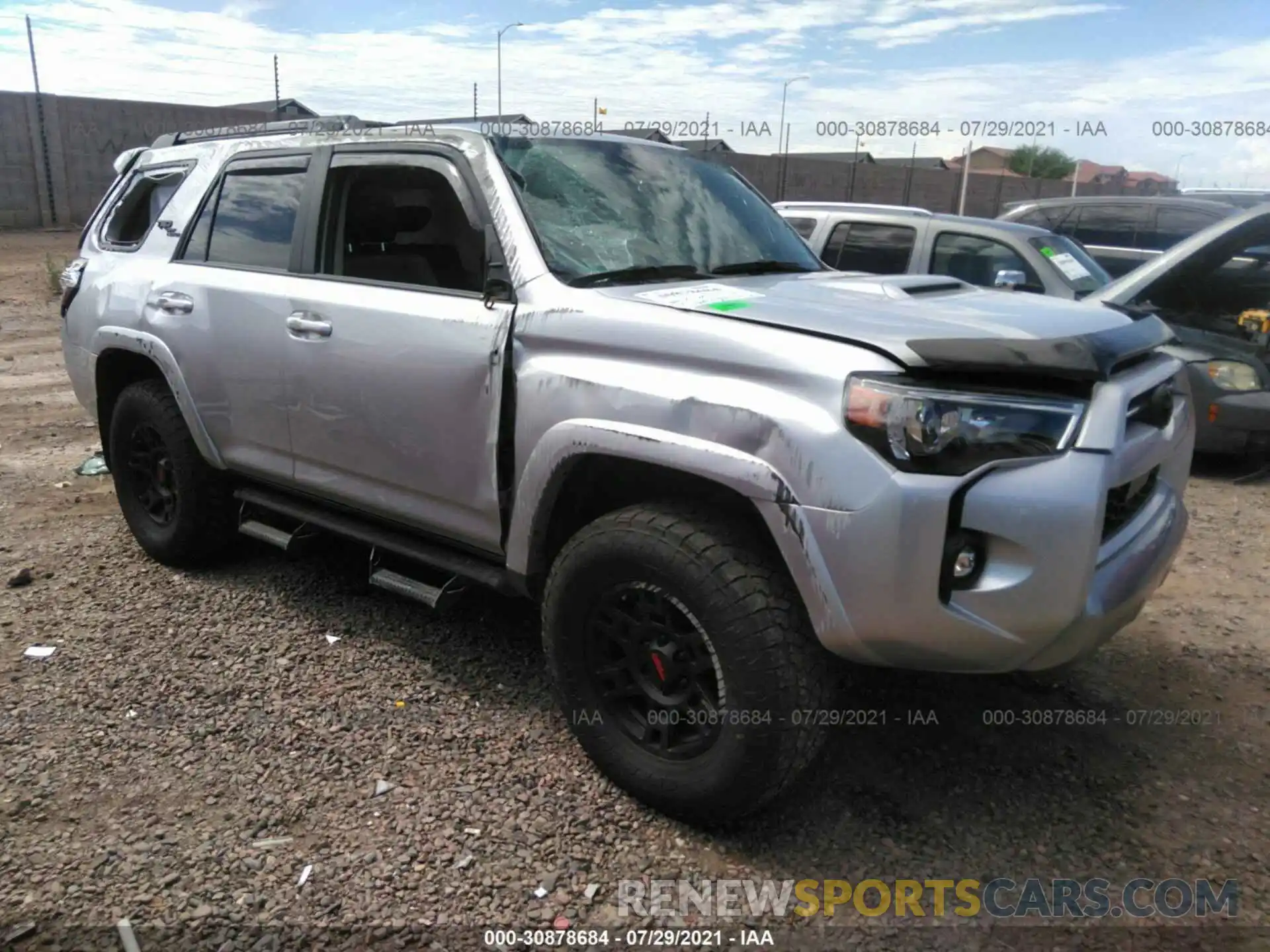 1 Фотография поврежденного автомобиля JTERU5JR3M5843023 TOYOTA 4RUNNER 2021