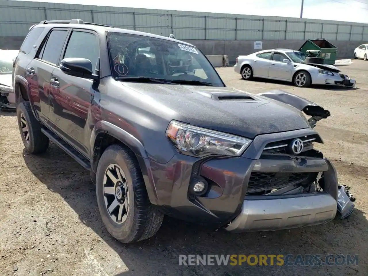 1 Photograph of a damaged car JTERU5JR3M5880282 TOYOTA 4RUNNER 2021