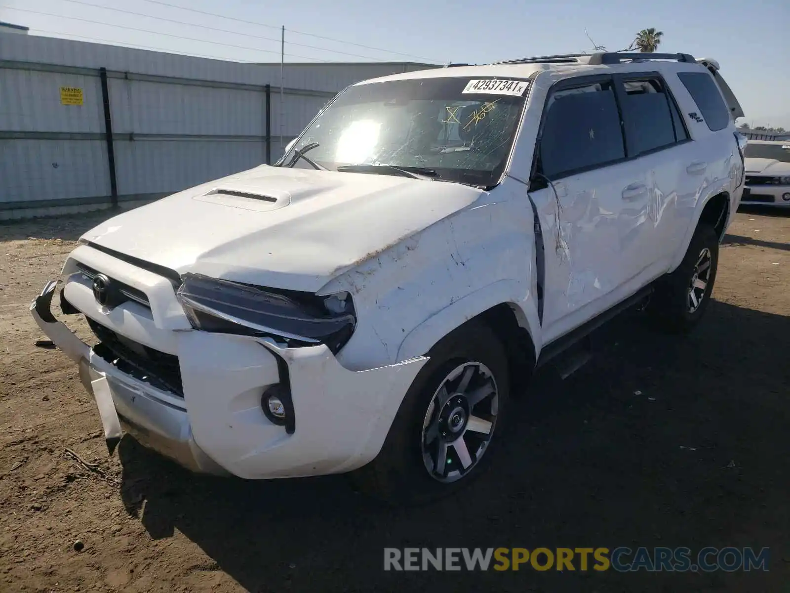 2 Photograph of a damaged car JTERU5JR3M5917248 TOYOTA 4RUNNER 2021