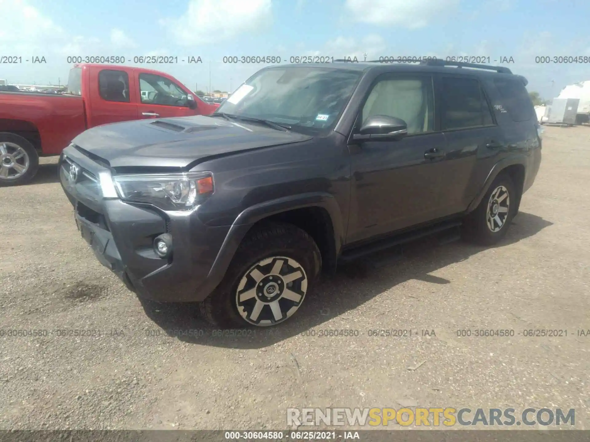 2 Photograph of a damaged car JTERU5JR3M5924362 TOYOTA 4RUNNER 2021