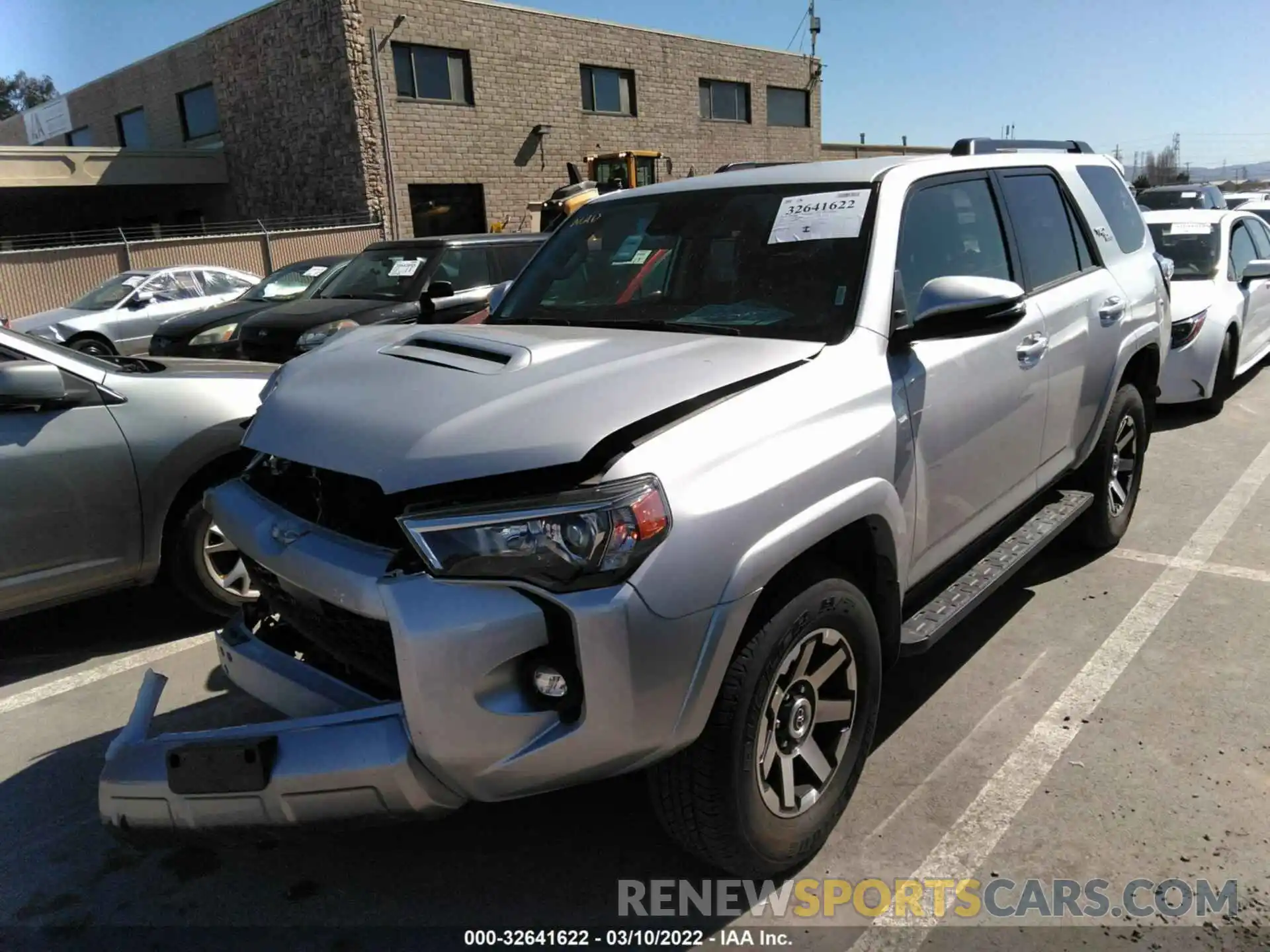 2 Photograph of a damaged car JTERU5JR3M5930856 TOYOTA 4RUNNER 2021