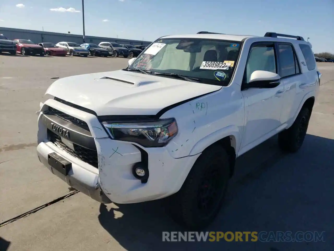 2 Photograph of a damaged car JTERU5JR3M5935863 TOYOTA 4RUNNER 2021