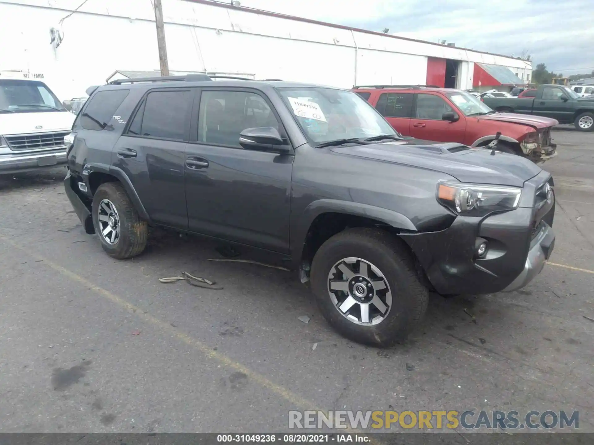 1 Фотография поврежденного автомобиля JTERU5JR3M5939931 TOYOTA 4RUNNER 2021