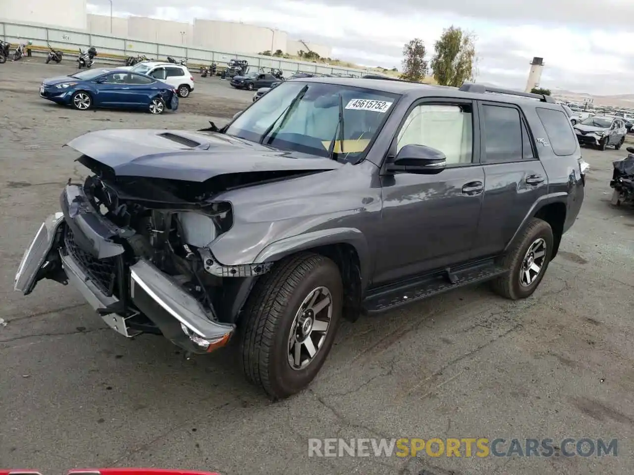 2 Photograph of a damaged car JTERU5JR4M5884065 TOYOTA 4RUNNER 2021