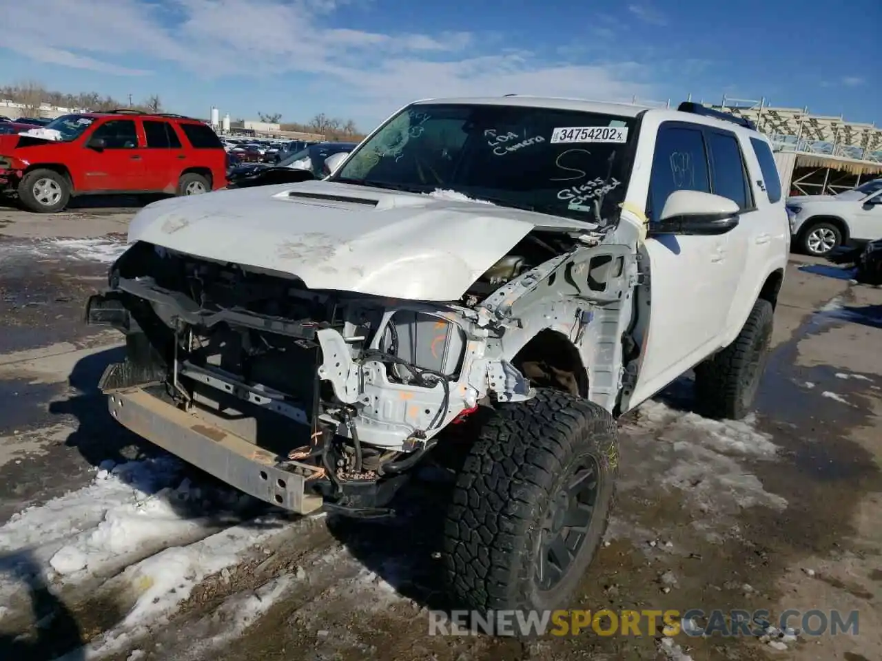 2 Photograph of a damaged car JTERU5JR4M5920725 TOYOTA 4RUNNER 2021