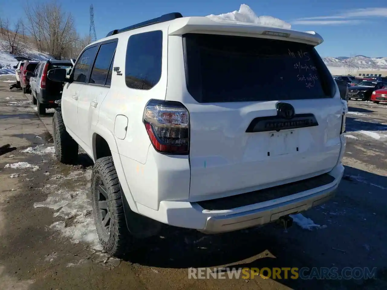 3 Photograph of a damaged car JTERU5JR4M5920725 TOYOTA 4RUNNER 2021