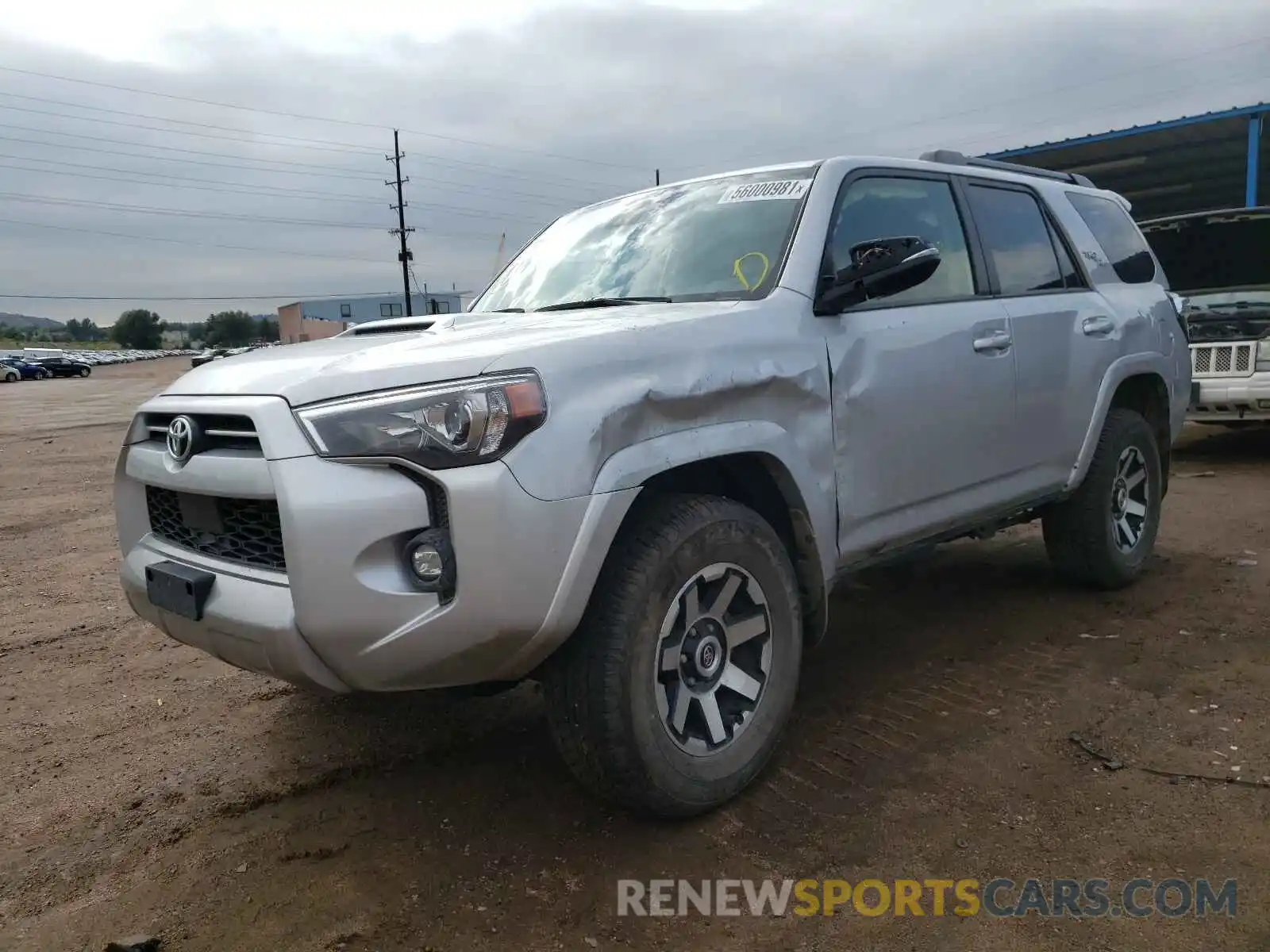 2 Photograph of a damaged car JTERU5JR5M5851625 TOYOTA 4RUNNER 2021