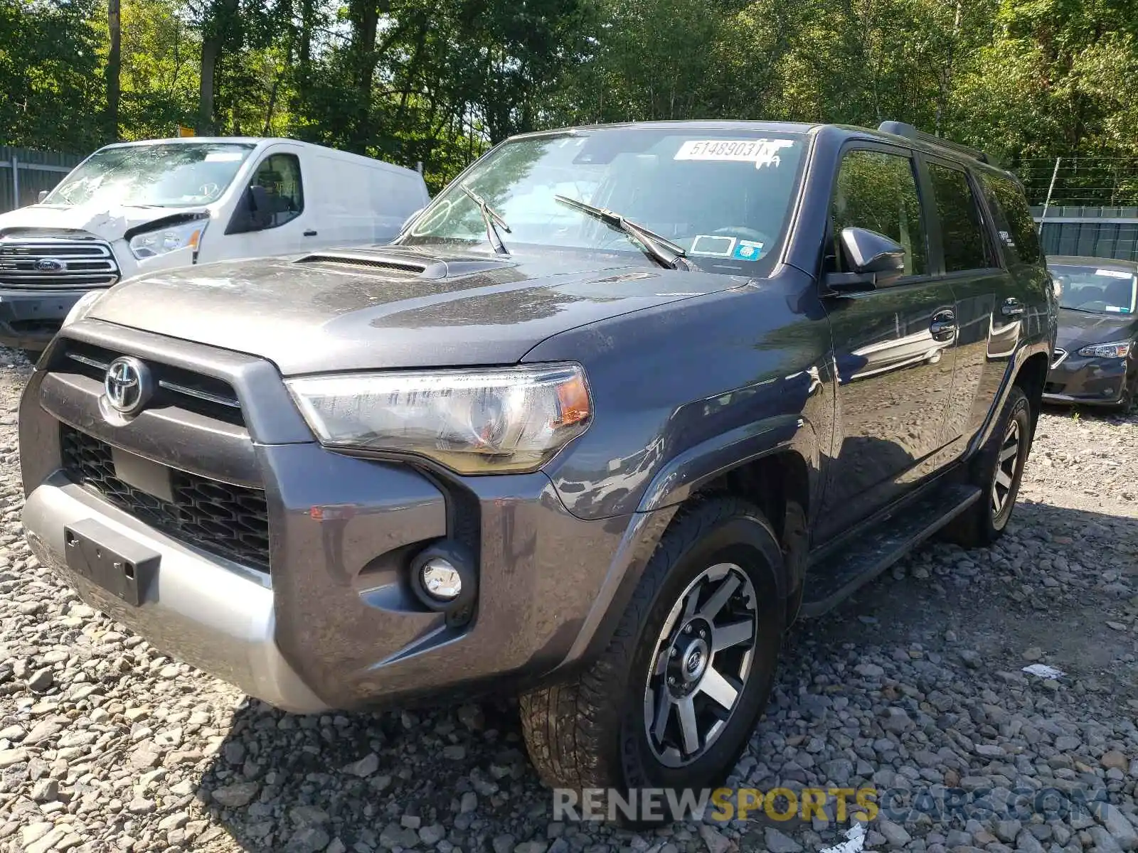 2 Photograph of a damaged car JTERU5JR6M5874766 TOYOTA 4RUNNER 2021