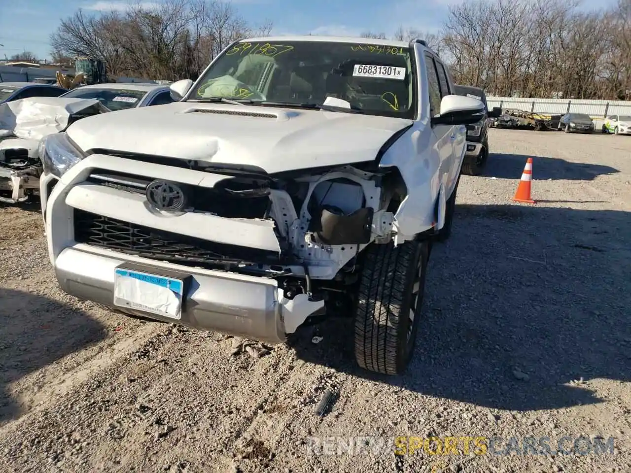 9 Photograph of a damaged car JTERU5JR6M5891857 TOYOTA 4RUNNER 2021