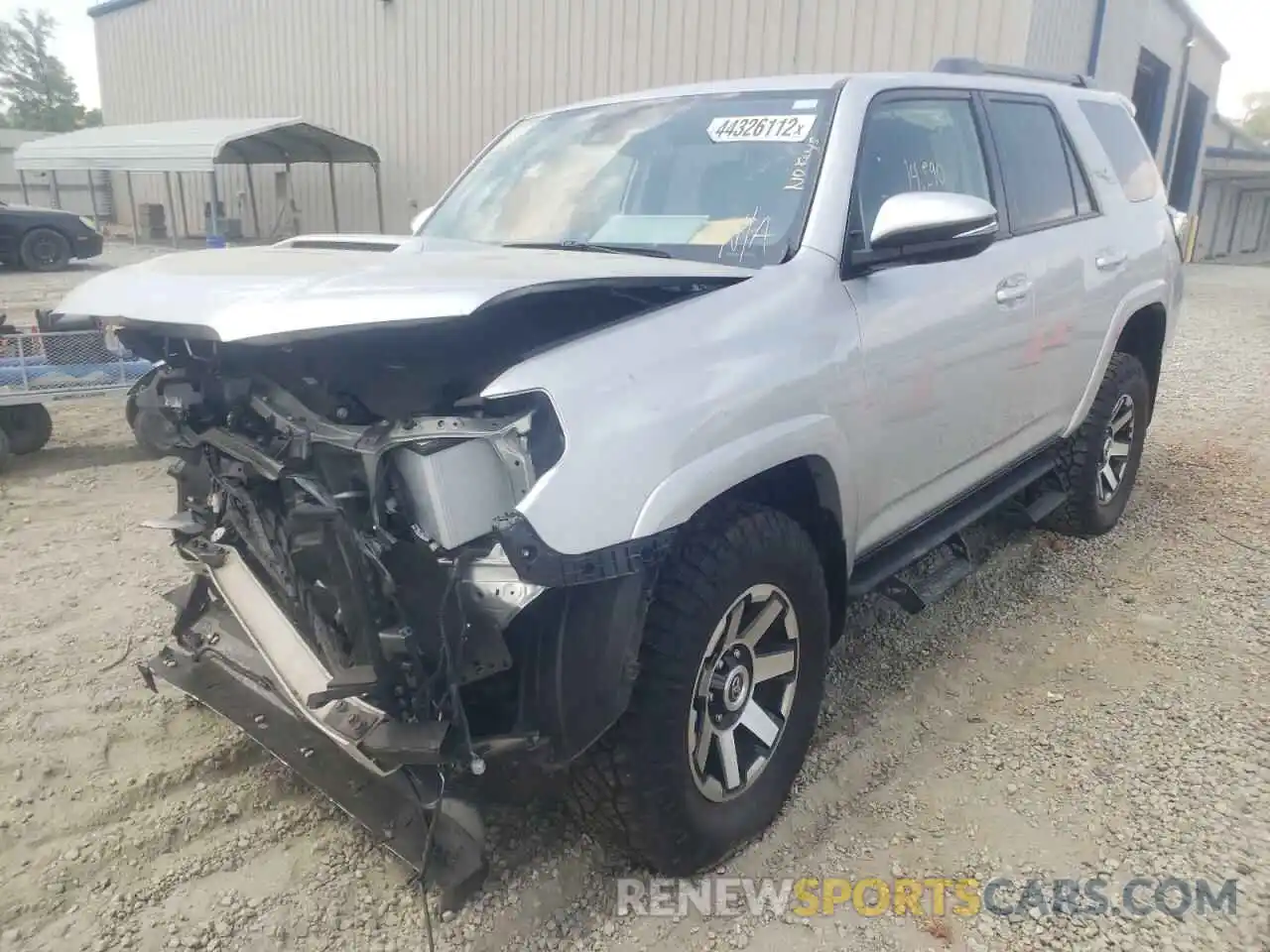 2 Photograph of a damaged car JTERU5JR6M5917647 TOYOTA 4RUNNER 2021