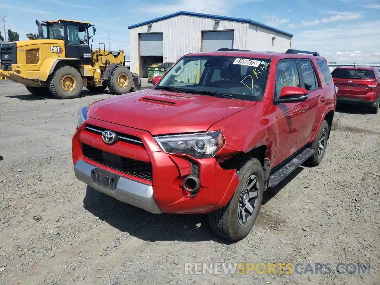 2 Photograph of a damaged car JTERU5JR6M5932732 TOYOTA 4RUNNER 2021