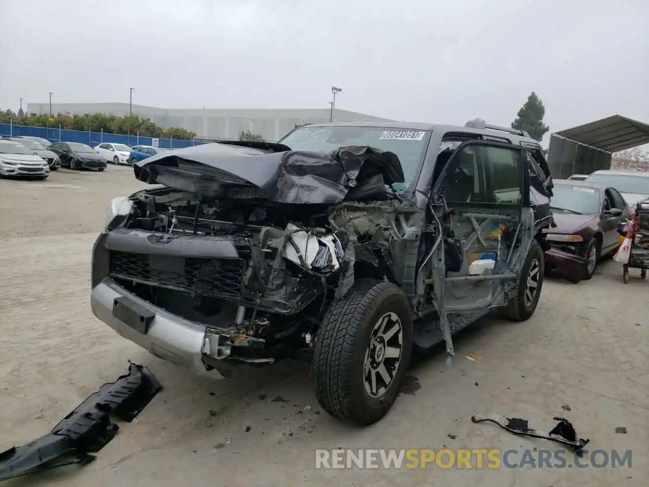 2 Photograph of a damaged car JTERU5JR6M5932830 TOYOTA 4RUNNER 2021