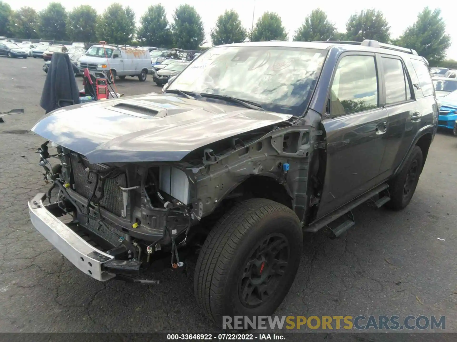 2 Photograph of a damaged car JTERU5JR6M5944248 TOYOTA 4RUNNER 2021