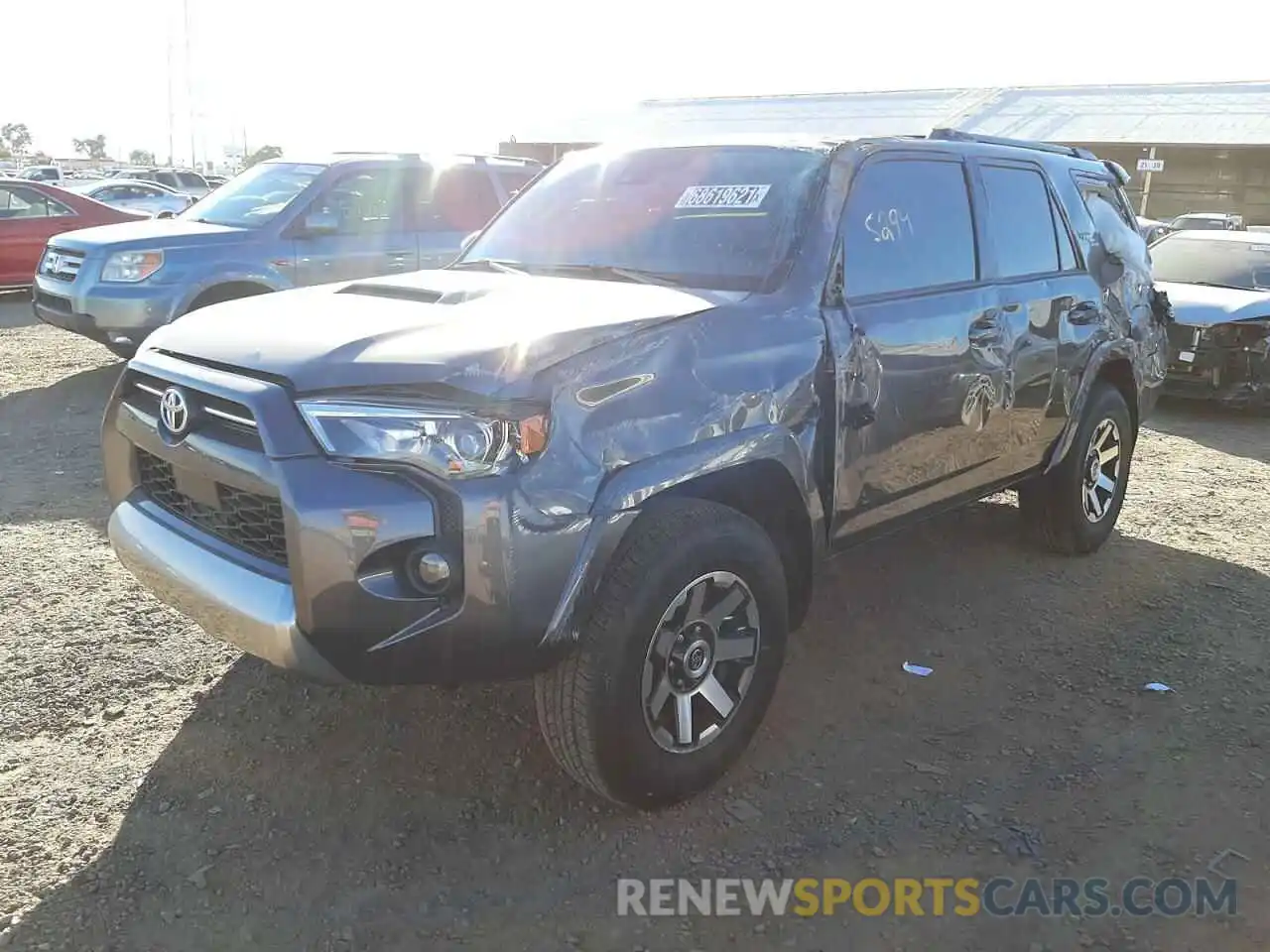 2 Photograph of a damaged car JTERU5JR6M5964189 TOYOTA 4RUNNER 2021