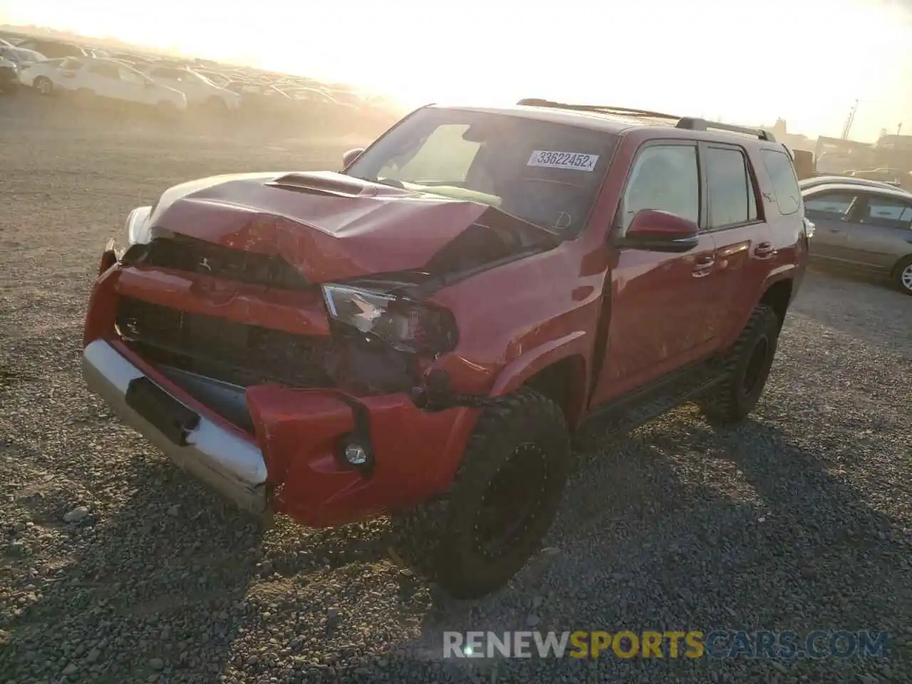 2 Photograph of a damaged car JTERU5JR7M5849844 TOYOTA 4RUNNER 2021