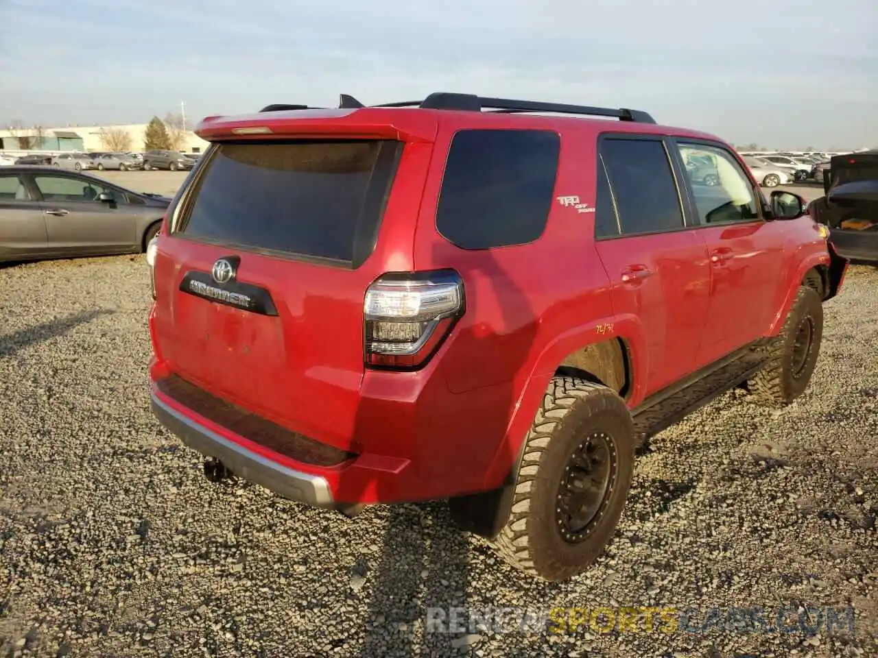 4 Фотография поврежденного автомобиля JTERU5JR7M5849844 TOYOTA 4RUNNER 2021