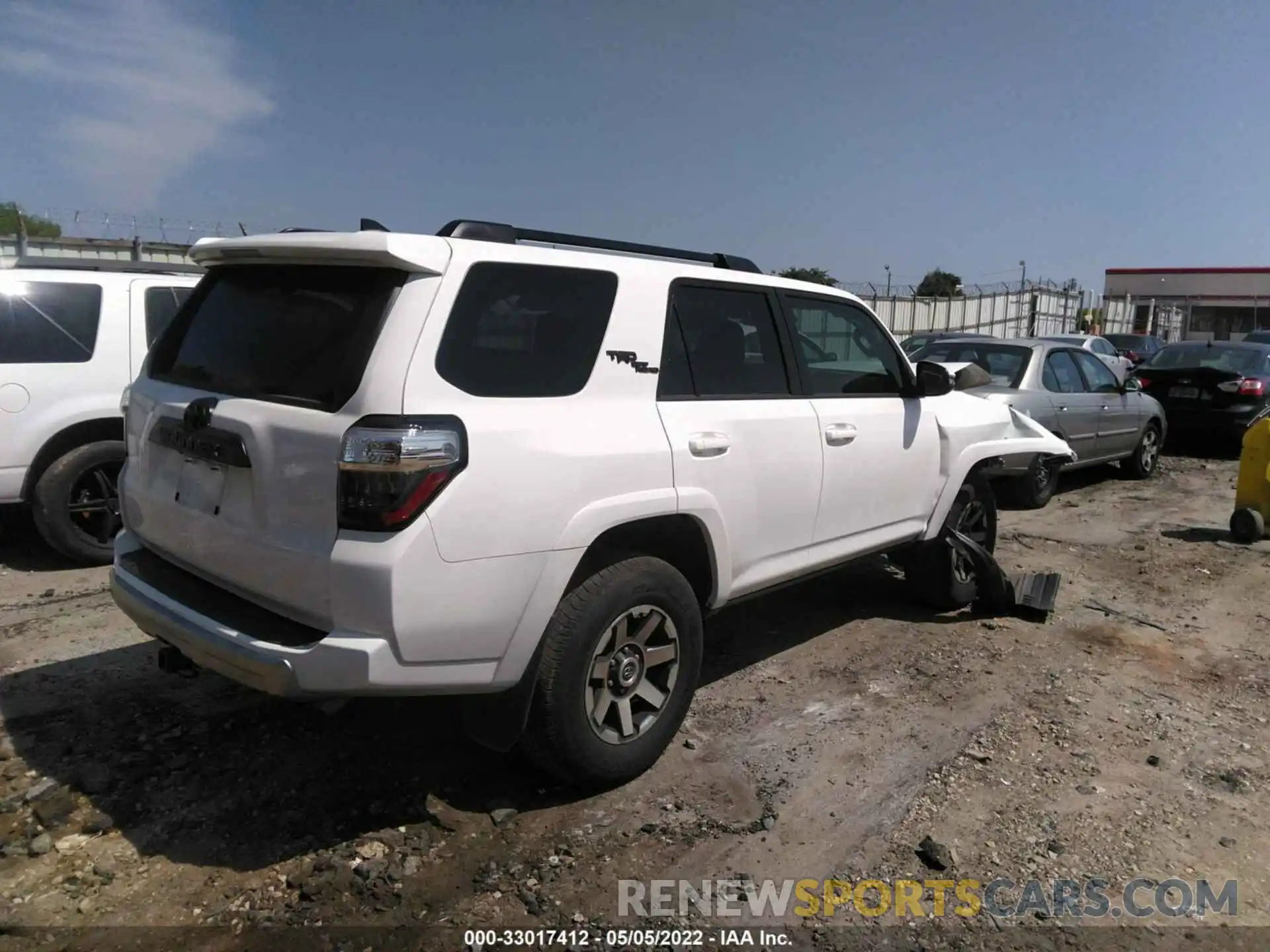 4 Фотография поврежденного автомобиля JTERU5JR7M5857006 TOYOTA 4RUNNER 2021