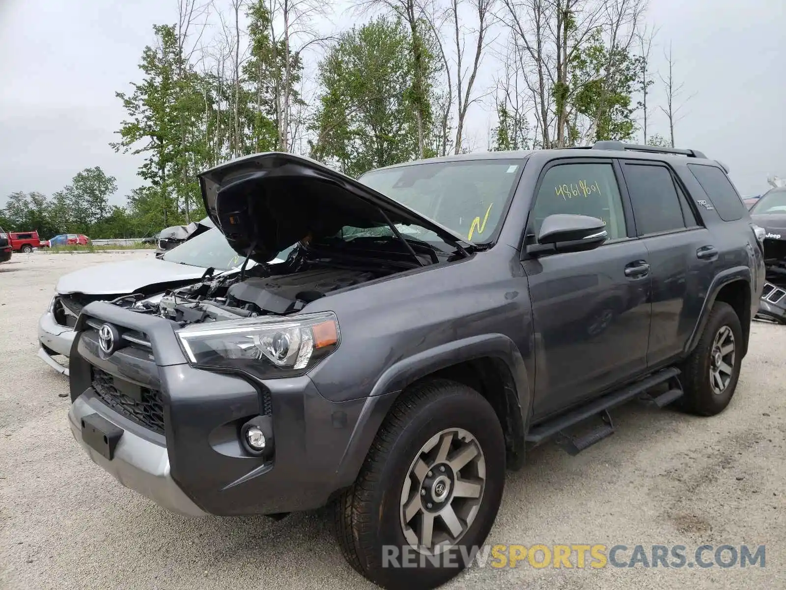 2 Photograph of a damaged car JTERU5JR7M5893780 TOYOTA 4RUNNER 2021